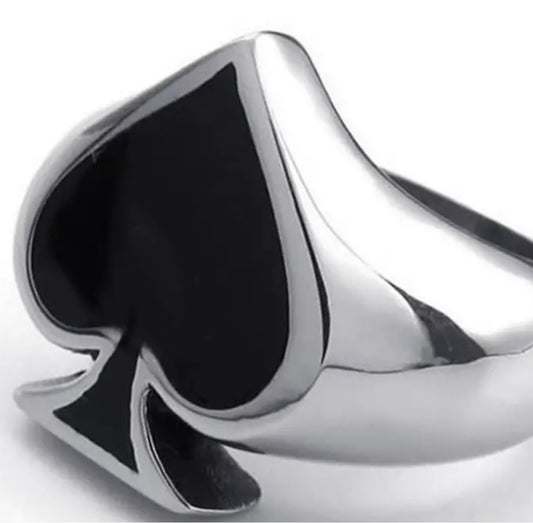 Black Spade Ring