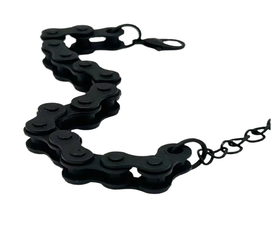 Black Bike Chain Bracelet